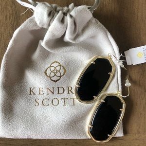 Black in Gold Kendra Scott Danielle Earrings